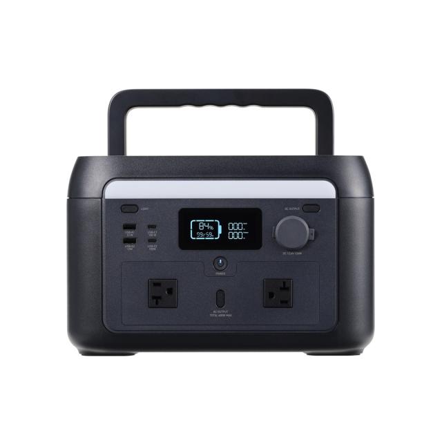 エレコム ポータブル電源 500P 512Wh AC出力600W リサイクル回収付 DE-PS500PBKの通販は