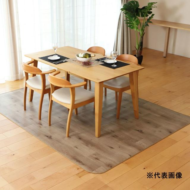 消臭クッションフロアラグ ラスティックオーク CES1304 グレー 91×120cm 【折り畳み発送】 【メーカー直送・代引不可・置配不可】の通販は