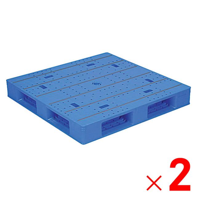 【法人限定】サンコー パレット LX-1111D4-2 ブルー 840064-02 ×2個 セット販売 【メーカー直送・代引不可・置配不可】の通販は