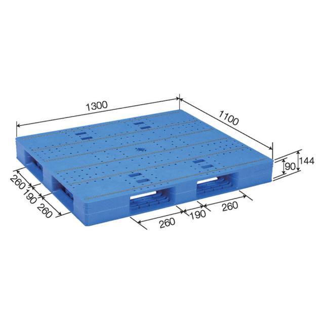 【法人限定】サンコー パレット LX-1113D4 ブルー 840055-01 ×2個 セット販売 【メーカー直送・代引不可・置配不可】_2