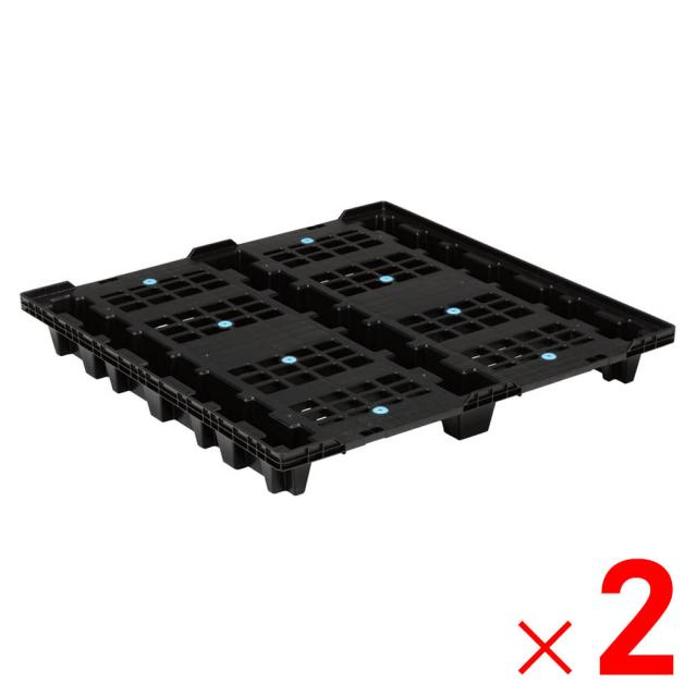 【法人限定】サンコー パレット N2-107107 再生ブラック 814003-00 ×2個 セット販売 【メーカー直送・代引不可・置配不可】の通販は 16,377円