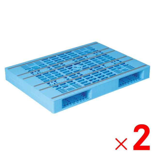 【法人限定】サンコー パレット R2-096130 ライトブルー 814500-01 ×2個 セット販売 【メーカー直送・代引不可・置配不可】