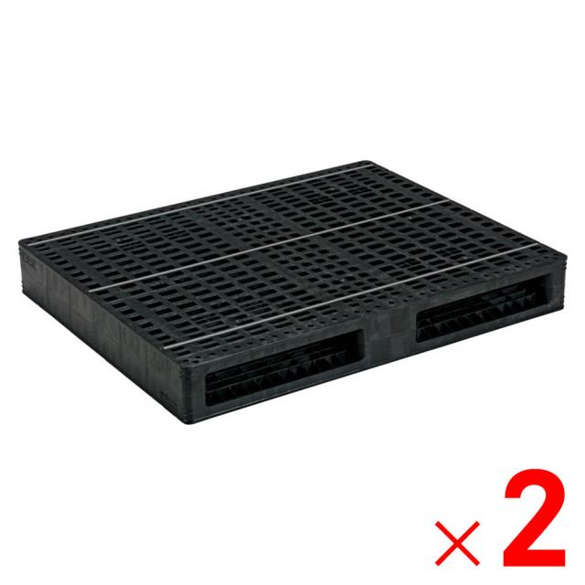 【法人限定】サンコー パレット R2-1114F-6 再生ブラック 815409-01 ×2個 セット販売 【メーカー直送・代引不可・置配不可】
