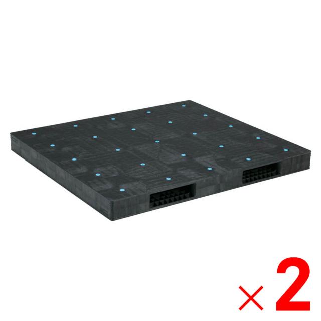 【法人限定】サンコー パレット R2-1618F 再生ブラック 825602-01 ×2個 セット販売 【メーカー直送・代引不可・置配不可】の通販は