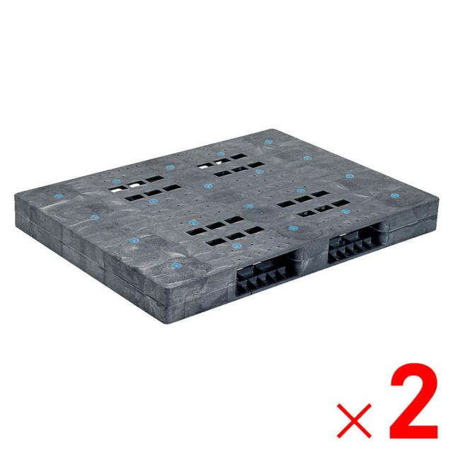 【法人限定】サンコー パレット R-1115F グレー 816327-01 ×2個 セット販売 【メーカー直送・代引不可・置配不可】の通販は 77,634円