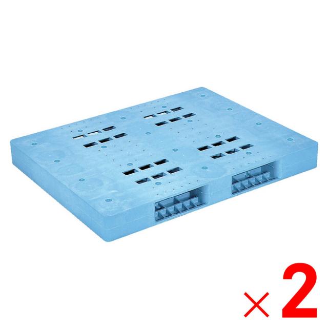 【法人限定】サンコー パレット R-1114F ライトブルー 816307-01 ×2個 セット販売 【メーカー直送・代引不可・置配不可】の通販は