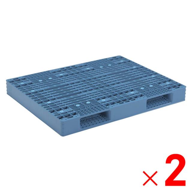 【法人限定】サンコー パレット R2-1114-4 ブルー 815407-00 ×2個 セット販売 【メーカー直送・代引不可・置配不可】 55,211円