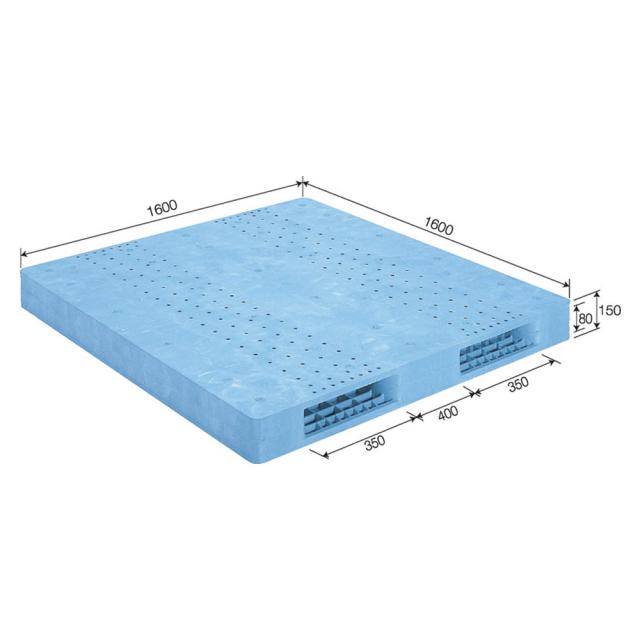 【法人限定】サンコー パレット R2-1616F ライトブルー 825601-01 ×2個 セット販売 【メーカー直送・代引不可・置配不可】_2