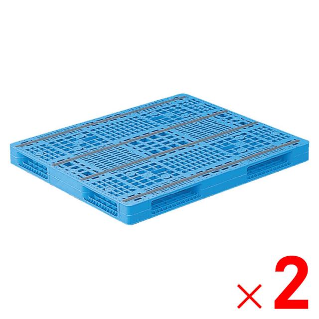 【法人限定】サンコー パレット R4-1012-4 ライトブルー 812032-01 ×2個 セット販売 【メーカー直送・代引不可・置配不可】