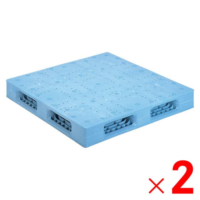 【法人限定】サンコー パレット R4-1111F-2 ライトブルー 812157-01 ×2個 セット販売 【メーカー直送・代引不可・置配不可】の通販は