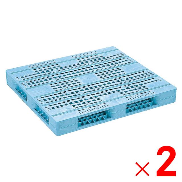 【法人限定】サンコー パレット R4-1112F ライトブルー 813201-01 ×2個 セット販売 【メーカー直送・代引不可・置配不可】の通販は 74,768円