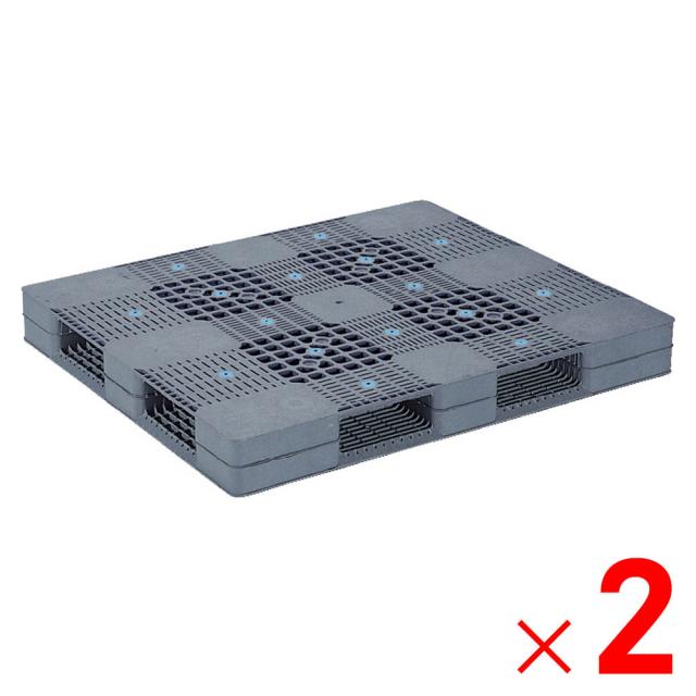 【法人限定】サンコー パレット R4-1113 グレー 813003-01 ×2個 セット販売 【メーカー直送・代引不可・置配不可】の通販は