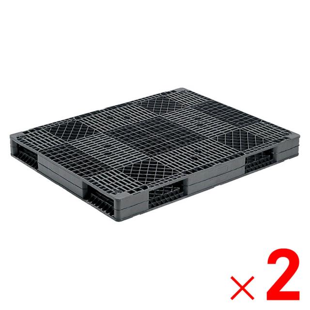 【法人限定】サンコー パレット R4-1114-2 グレー 816302-03 ×2個 セット販売 【メーカー直送・代引不可・置配不可】
