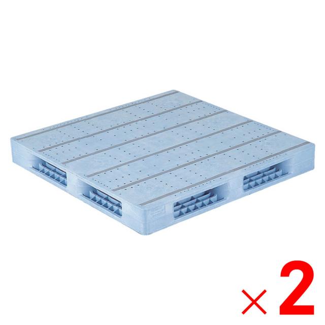 【法人限定】サンコー パレット R4-1212F ライトブルー 814451-01 ×2個 セット販売 【メーカー直送・代引不可・置配不可】の通販は 75,120円