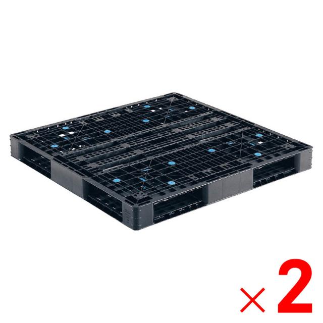 【法人限定】サンコー パレット R4-1111-5 再生ブラック 812140-00 ×2個 セット販売 【メーカー直送・代引不可・置配不可】
