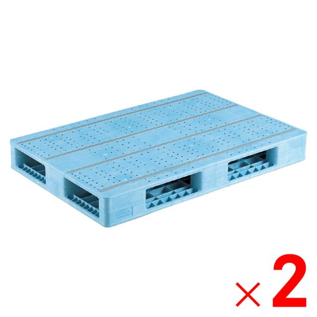 【法人限定】サンコー パレット R4-812F ライトブルー 808856-01 ×2個 セット販売 【メーカー直送・代引不可・置配不可】