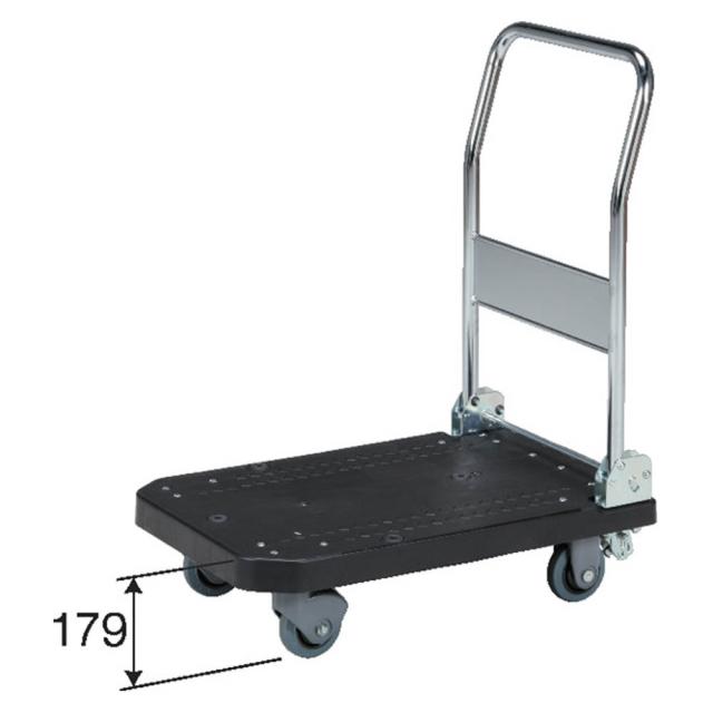 【法人限定】サンコー 静か台車 evo2-SS 折り畳み ブラック 803306-01 ×2個 セット販売 【メーカー直送・代引不可・置配不可】_2