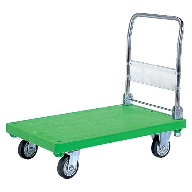 【法人限定】サンコー ハンドカー 折り畳み グリーン 805406-00 ×2個 セット販売 【メーカー直送・代引不可・置配不可】_1