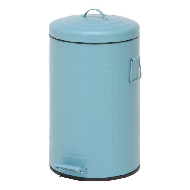 不二貿易 スチール ラウンドペダルペール 12L スモークブルー FTC313-12L 【メーカー直送・代引不可・置配不可・配送地域限定】 5,986円