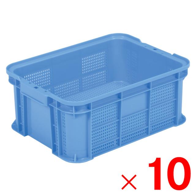 【法人限定】サンコー サンテナー B#23-3 ブルー 102054-00 ×10個 セット販売 【メーカー直送・代引不可・置配不可】の通販は