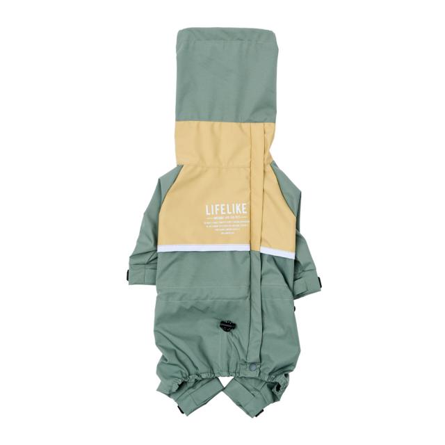 ライフライク ミルアウトドアフルカバーレインスーツ オリーブ 6号 121R02
