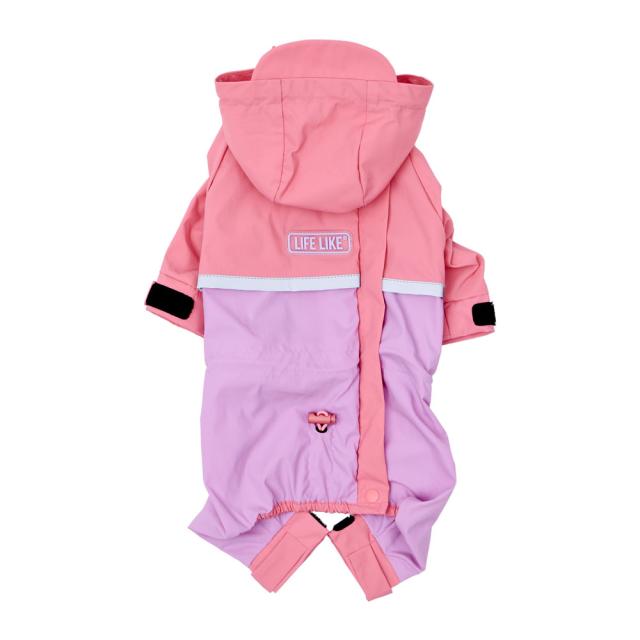 ライフライク アクティブフルカバーレインスーツ ピンク 5号 121R03
