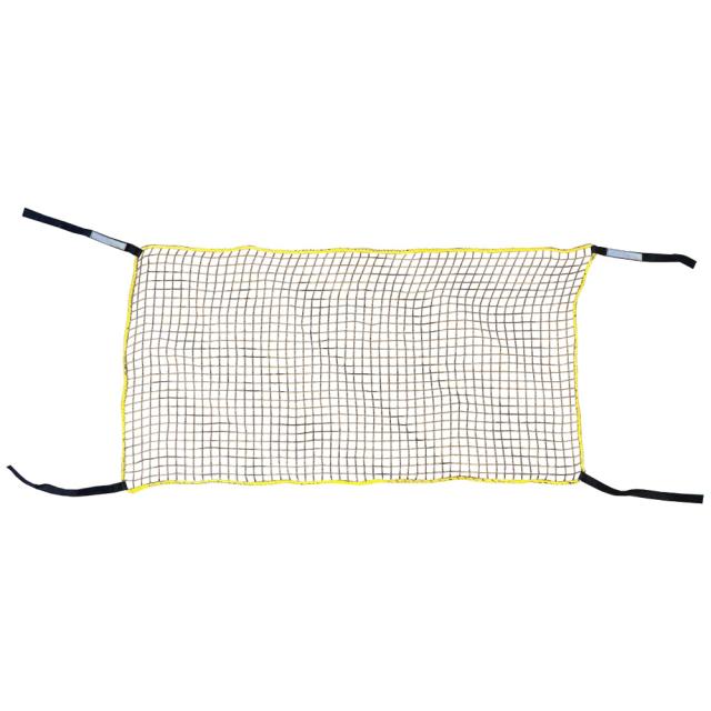 ティーエフサービス 落下防止ネット 面ファスナータイプ 1500mm イエロー×グレー RNM-15