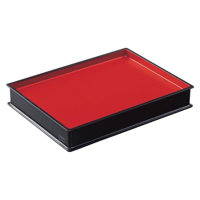【法人限定】サンコー 朱塗小ばんじゅう ブラック/レッド 200300-00 ×30個 セット販売 【メーカー直送・代引不可・置配不可】_1