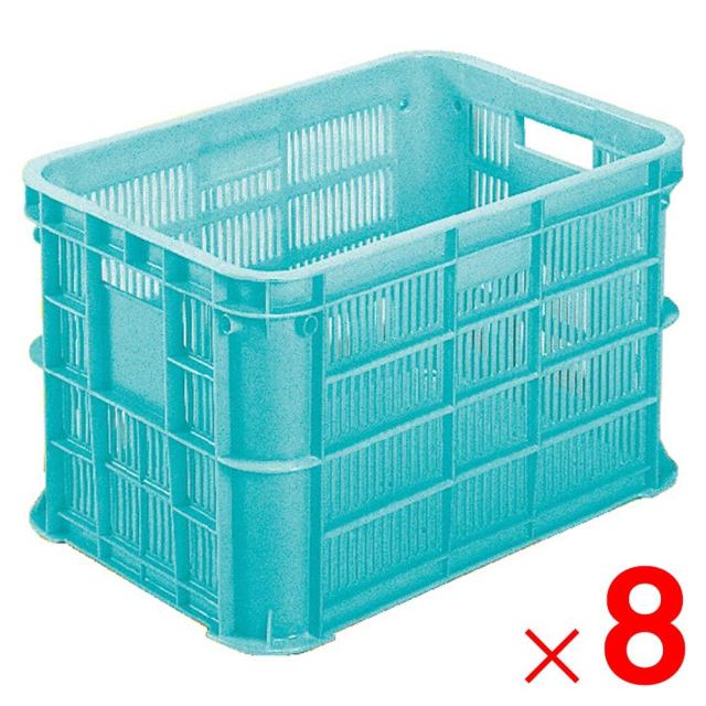 【法人限定】サンコー サンテナー B#50-2 ライトブルー 104857-00 ×8個 セット販売 【メーカー直送・代引不可・置配不可】