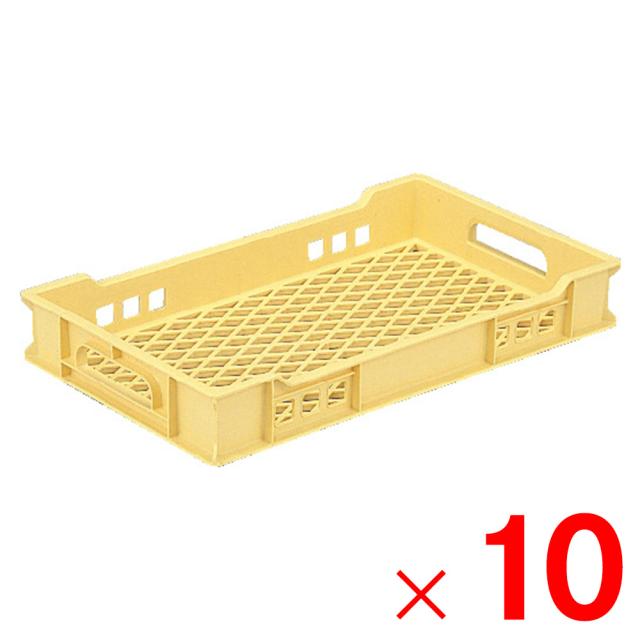 【法人限定】サンコー サンテナー PK-6A イエロー 672008-00 ×10個 セット販売 【メーカー直送・代引不可・置配不可】の通販は 17,874円