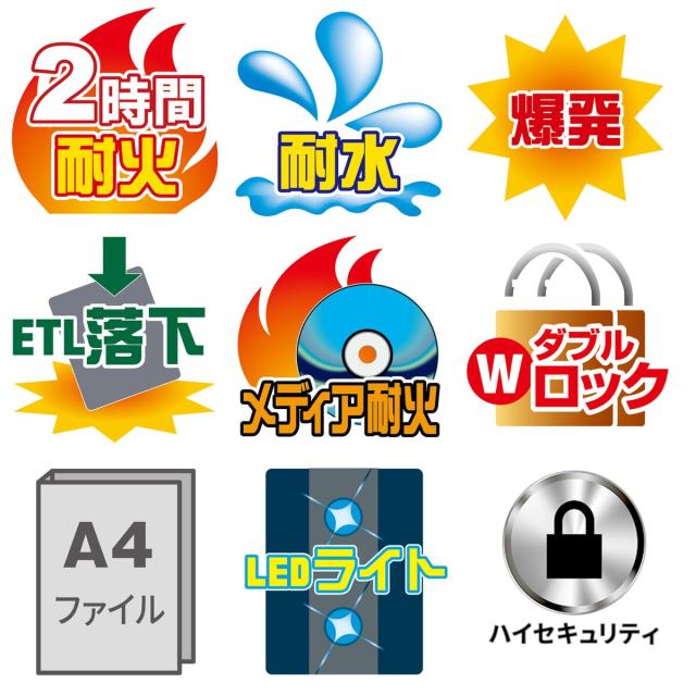 セントリー SENTRY テンキー式 2時間耐火耐水金庫 ビッグボルトシリーズ JTW205GGL 【搬入設置サービス】 【メーカー直送・代引不可・置配不可】_6