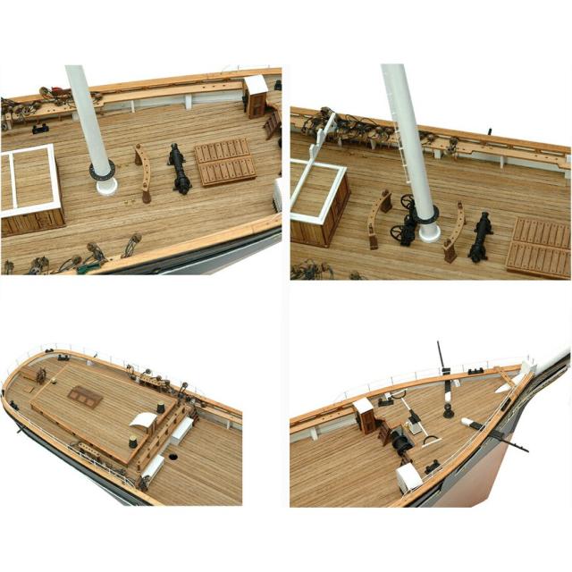 ウッディジョー 木製帆船模型 1/80 カティサーク 帆付の通販はau
