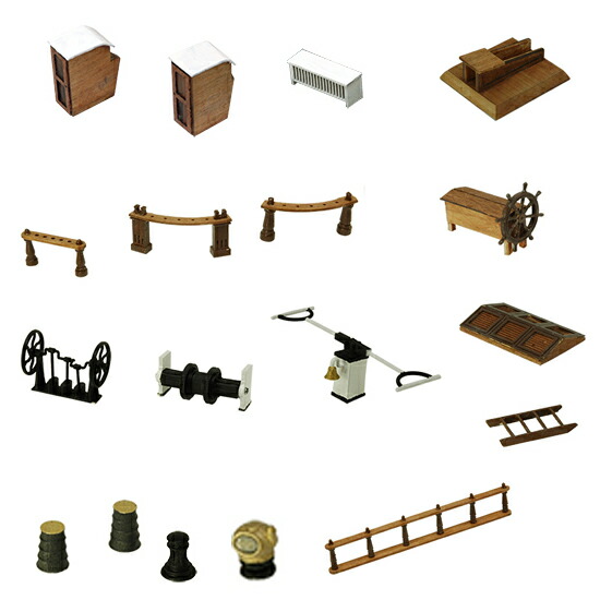 ウッディジョー 木製帆船模型 1/80 カティサーク 帆付