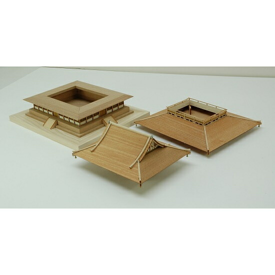 ウッディジョー 木製建築模型 1/150 法隆寺 金堂の通販はau PAY