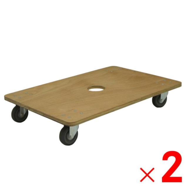 【法人限定】ナンシン 合板平台車 WD-609-4 ×2台 セット販売 【メーカー直送・代引不可・置配不可・配送地域限定】