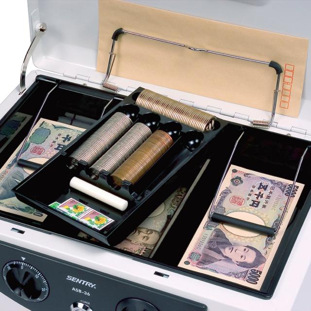 セントリー Sentry 手提げ金庫(A4紙収納可能)フラットキー2本付 ASB-36_3