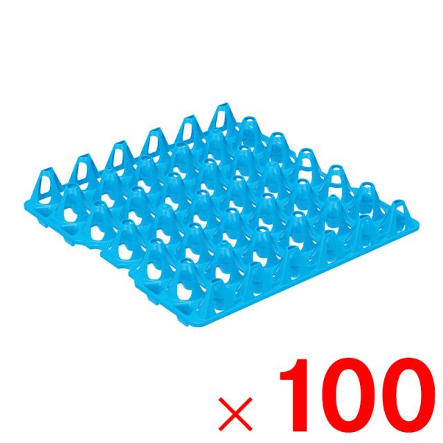 【法人限定】サンコー エッグトレー 30G ブルー 400908-00 ×100個 セット販売 【メーカー直送・代引不可・置配不可】