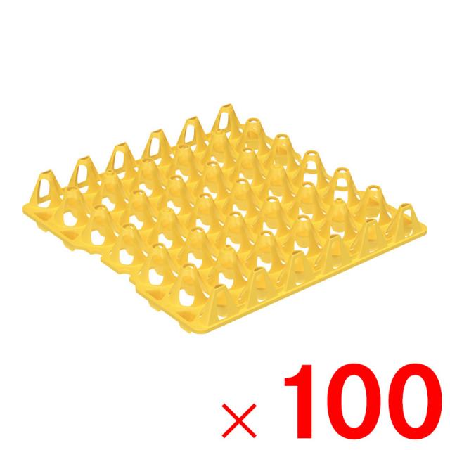 【法人限定】サンコー エッグトレー 30G イエロー 400908-00 ×100個 セット販売 【メーカー直送・代引不可・置配不可】