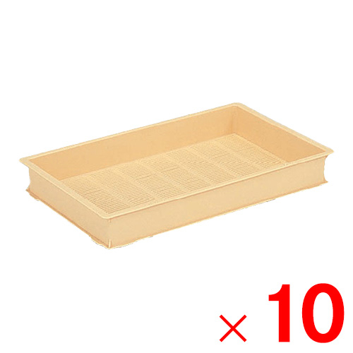 【法人限定】サンコー 麺コンテナー 3型-T クリーム 101105-00 ×10個 セット販売 【メーカー直送・代引不可・置配不可】