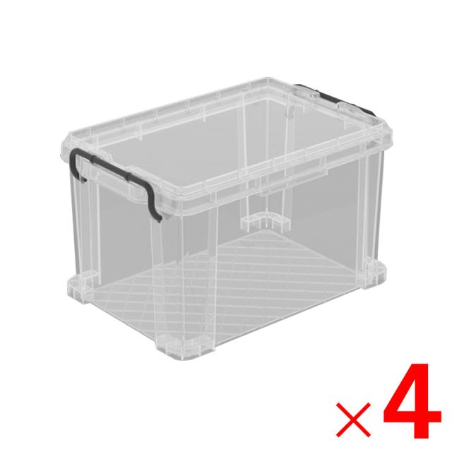 【法人限定】サンコー エコンボックス #25Ｈ セット 透明/ブラック 202138-01 ×4個 セット販売 【メーカー直送・代引不可・置配不可】 12,747円