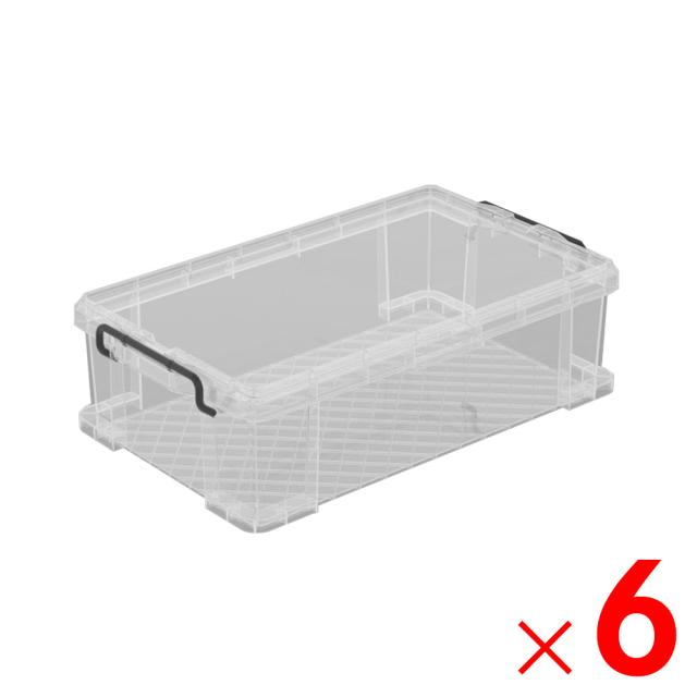 【法人限定】サンコー エコンボックス #50Ｈ セット 透明/ブラック 204150-01 ×6個 セット販売 【メーカー直送・代引不可・置配不可】