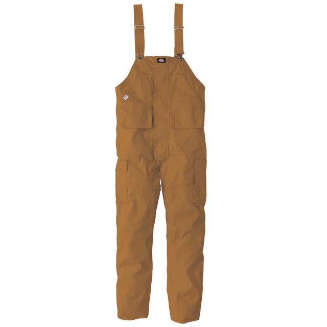 ディッキーズ Dickies ストレッチオックスオーバーオール キャメル XL D-739