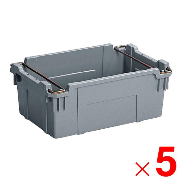 【法人限定】サンコー サンバケット #32N ハンドル付 ライトグレー 203055-01×5個 セット販売 【メーカー直送・代引不可・置配不可】