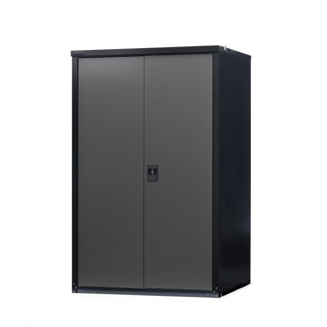 グリーンライフ 両扉式タイヤ収納庫 TBRT-162(BK/AGY) 【メーカー直送・代引不可・置配不可】