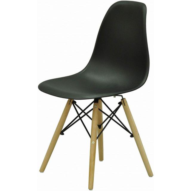 エイ・アイ・エス シェルチェア WDC-02 BK 【メーカー直送・代引不可・置配不可】