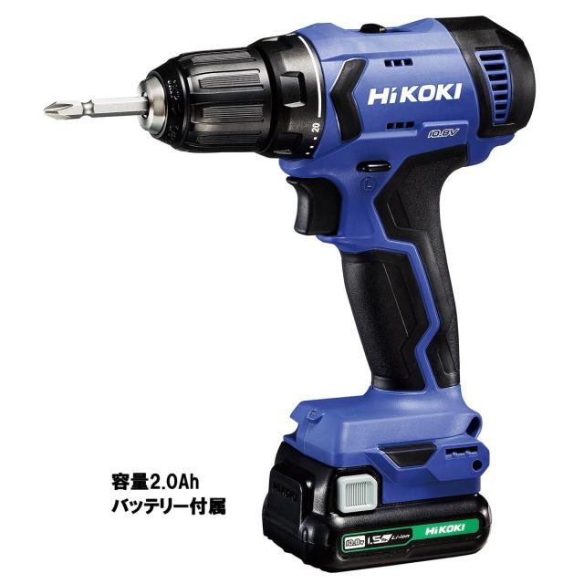 ハイコーキ HiKOKI 10.8Vコードレスドライバドリル バッテリー/充電器付 FDS12DAL(2BS)