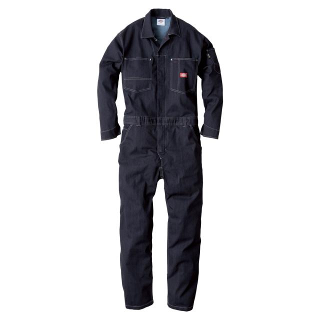 ディッキーズ Dickies CORDURAストレッチデニム ツナギ インディゴ LL D-756