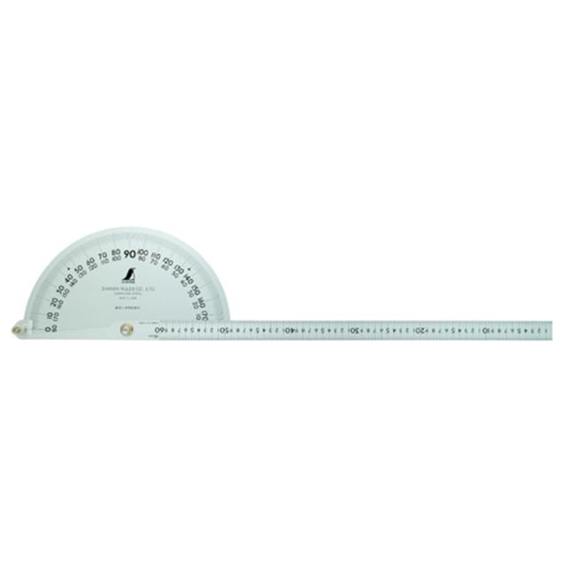 シンワ測定 プロトラクター No.600 シルバー φ320 竿目盛60cm 62855
