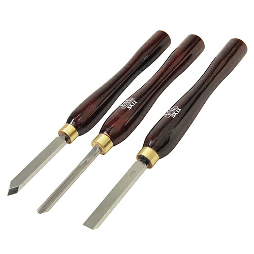 SK11 HSS木工旋盤用バイト3本組 F-10S 藤原産業の通販は 4,786円