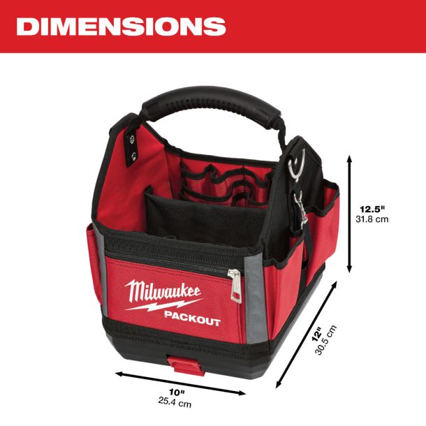 ミルウォーキー パックアウト 10インチ トートバッグ 48-22-8310N Milwaukee 工具 バッグ tool tote bag パックアウト ツールバッグ 電動工具 収納 整理 持ち運び 工具箱 ツール ケース